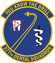 U.S. Air Force 377th Dental Squadron, эмблема - векторное изображение