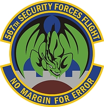 U.S. Air Force 568th Security Forces Flight, emblem - vector image