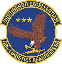 U.S. Air Force 66th Logistics Readiness Squadron, эмблема - векторное изображение