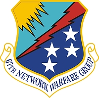 U.S. Air Force 67th Network Warfare Group, эмблема - векторное изображение