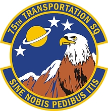 U.S. Air Force 75th Transportation Squadron, эмблема - векторное изображение