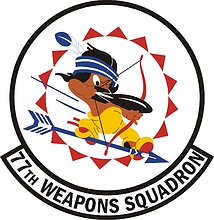 U.S. Air Force 77th Weapons Squadron, эмблема - векторное изображение