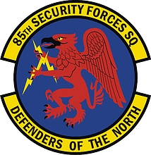 U.S. Air Force 85th Security Forces Squadron, эмблема - векторное изображение