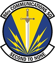 U.S. Air Force 86th Communications Squadron, эмблема - векторное изображение