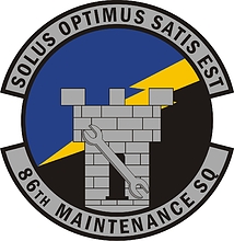Vector clipart: U.S. Air Force 86th Maintenance Squadron, emblem