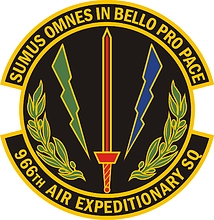 Vector clipart: U.S. Air Force 966th Air Expeditionary Squadron, emblem