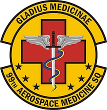 Vector clipart: U.S. Air Force 99th Aerospace Medicine Squadron, emblem