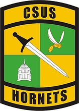 U.S. Army | California State University, Sacramento, CA, нарукавный знак - векторное изображение