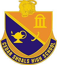 U.S. Army | Cedar Shoals High School, Athens, GA, эмблема (знак различия) - векторное изображение