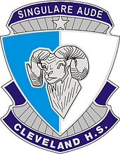 Векторный клипарт: U.S. Army | Cleveland High School, Clayton, NC, эмблема (знак различия)
