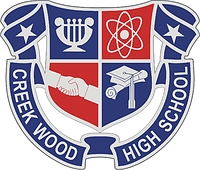 U.S. Army | Creek Wood High School, Charlotte, TN, эмблема (знак различия) - векторное изображение