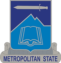 U.S. Army | Metropolitan State College, Denver, CO, эмблема (знак различия) - векторное изображение