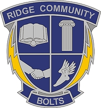 Векторный клипарт: U.S. Army | Ridge Community High School, Davenport, FL, эмблема (знак различия)