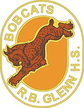 U.S. Army | Robert B Glenn High School, Kernersville, NC, эмблема (знак различия) - векторное изображение