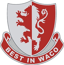 U.S. Army | Waco High School, Waco, TX, shoulder loop insignia - vector image