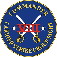 U.S. Navy Carrier Strike Group Eight (CSG 8), emblem - vector image