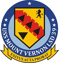 U.S. Navy USS Mount Vernon (LSD 39), dock landing ship emblem (crest)