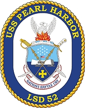 U.S. Navy USS Pearl Harbor (LSD 52), dock landing ship emblem (crest)