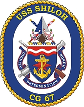 U.S. Navy USS Shiloh (CG 67), cruiser emblem (crest)