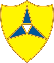 U.S. Army 3rd Corps, эмблема (знак различия) - векторное изображение