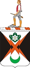 U.S. Army 845th Signal Battalion, coat of arms - vector image