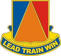 U.S. Army National Training Center, distinctive unit insignia - vector image