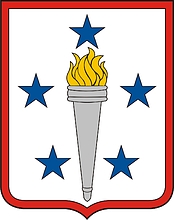 Vector clipart: U.S. Army Sustainment Center of Excellence, Fort Lee, Virginia, shoulder sleeve insignia