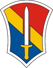 U.S. Army 1st Field Force, Vietnam, нарукавный знак - векторное изображение