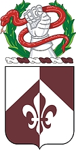 U.S. Army 261st Medical Battalion, cot of arms - vector image