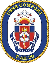 Vector clipart: U.S. Navy USNS Comfort (T-AH-20), hospital ship crest