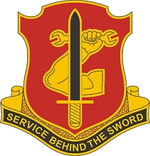 U.S. Army 209th Support Battalion, distinctive unit insignia - vector image