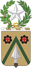 U.S. Army 636th Support Battalion, coat of arms - vector image
