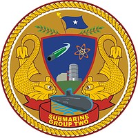 Векторный клипарт: U.S. Navy Submarine Group 2 (SUBGRU Two), эмблема