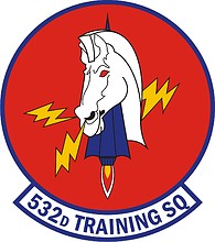 Vector clipart: U.S. Air Force 532nd Training Squadron, emblem