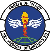 Vector clipart: U.S. Air Force 82nd Medical Operations Squadron, emblem