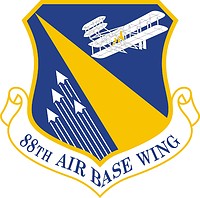 Vector clipart: U.S. Air Force 88th Air Base Wing, emblem