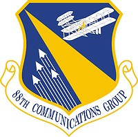 U.S. Air Force 88th Communications Group, emblem - vector image