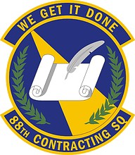 Векторный клипарт: U.S. Air Force 88th Contracting Squadron, эмблема