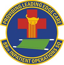 U.S. Air Force 88th Inpatient Operations Squadron, emblem - vector image