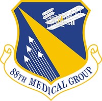 U.S. Air Force 88th Medical Group, emblem - vector image