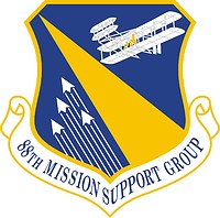 U.S. Air Force 88th Mission Support Group, emblem - vector image