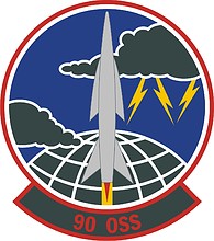 Векторный клипарт: U.S. Air Force 90th Operations Support Squadron, эмблема