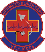 U.S. Air Force 95th Medical Operations Squadron, emblem - vector image