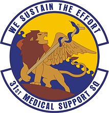 Vector clipart: U.S. Air Force 31st Medical Support Squadron, emblem