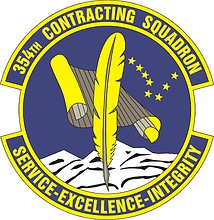 Vector clipart: U.S. Air Force 354th Contracting Squadron, emblem