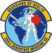 Vector clipart: U.S. Air Force 359th Aerospace Medicine Squadron, emblem