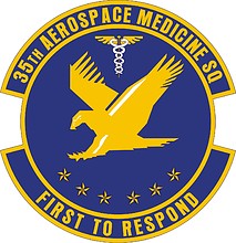 Vector clipart: U.S. Air Force 35th Aerospace Medicine Squadron, emblem