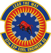 Векторный клипарт: U.S. Air Force 376th Expeditionary Civil Engineer Squadron, эмблема