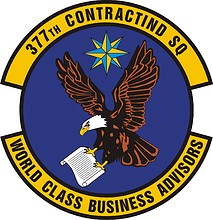 Vector clipart: U.S. Air Force 377th Contracting Squadron, emblem