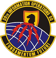 U.S. Air Force 39th Information Operations Squadron, emblem - vector image